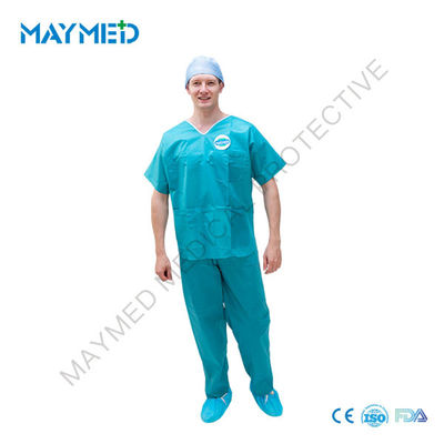 SMS Disposable Scrub Suits Uniform For Hospital S-3XL