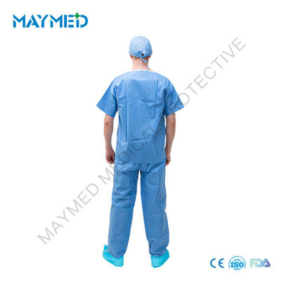 Unisex Disposable SMS Gown Surgical Scrub Suit