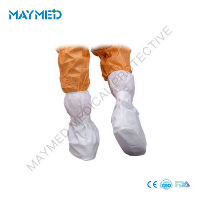 Waterproof Anti Virus EN14126 Disposable Tall Boot Covers with ties