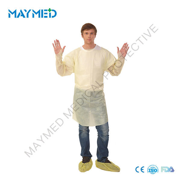 Ultrasonic SMS Coated PE Film Medical Disposable Surgical Gowns